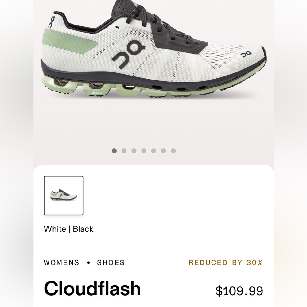 On cloud flash us women’s size 8.5